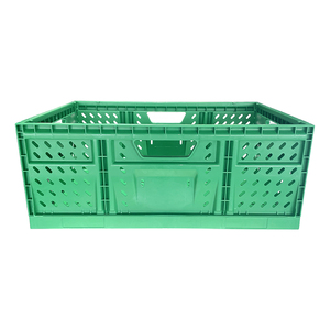 Precision Manufacturing <strong>Stack</strong> and <strong>Nest</strong> Box Reusable Vegetable Plastic Folding <strong>Crate</strong> for Farm Shipment - Product Image 3