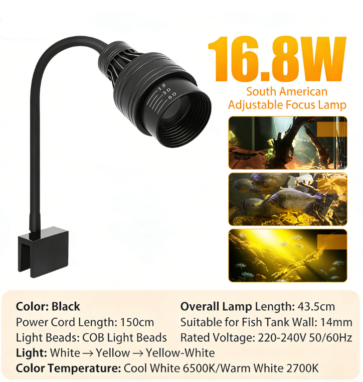 Lumière blanche/jaune 16,8 W