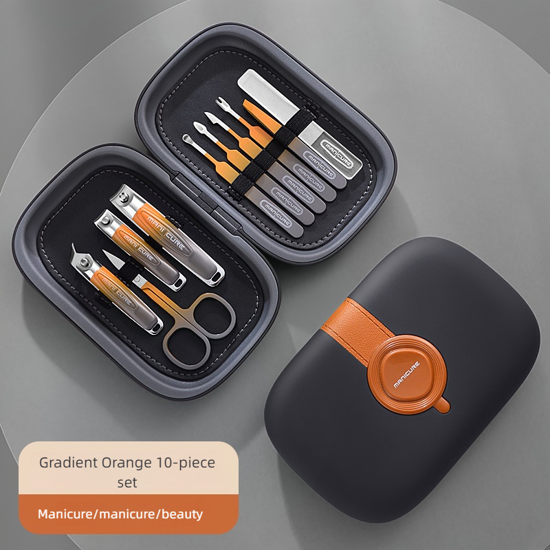 Ensemble de 10 coupe-ongles orange dégradé (ch-10)