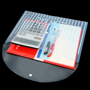 Xu hướng 2026 New dễ thương vật tư văn phòng trực tuyến giá rẻ nhất bán buôn A4 Pp túi tài liệu cho tập tin lưu trữ Bag với Snap Nút - Product Image 4