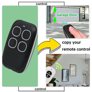 433Mhz RF klon uzaktan kumandalı LED ışık 50m aralığı 4 düğmeli verici sabit öğrenme kodu kapısı garaj Doorhan Gadget Metal - Product Image 3