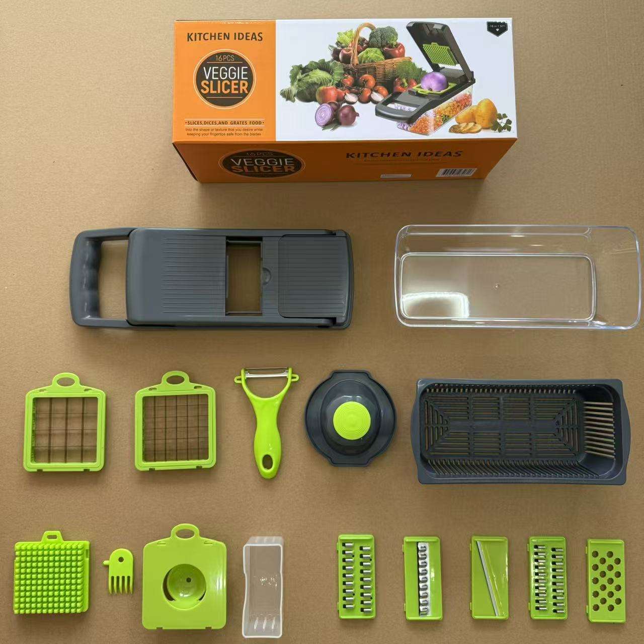 Nuevo juego de 16 piezas forma cuadrada (j)