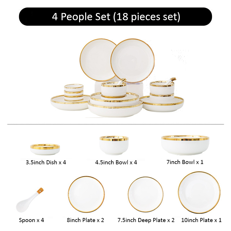 Set da 18 pezzi per 4 persone