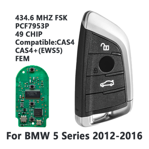 กุญแจอัจฉริยะ434.6MHz FSK PCF7953P mW 9337244-01สำหรับ BMW 5 Series 2012 2013 2014 2015 2016 - Product Image 2