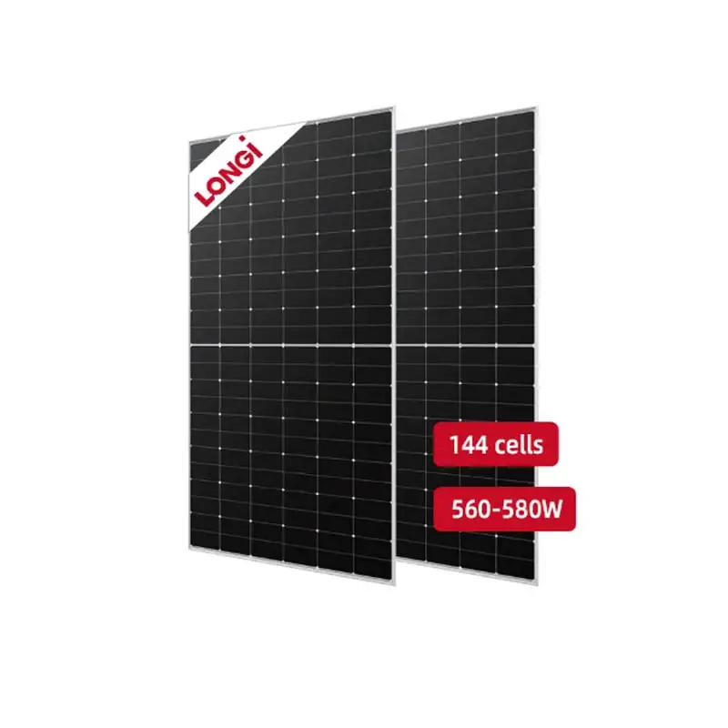 Panel surya Bipv Longi Hi-Mo6 560w Bifacial 560w 565w 570w 575w 580w w modul Pv surya Himo panjang