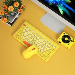 Juego de teclado y ratón inalámbricos Bluetooth a color de serie bonita, ordenador portátil de escritorio, teclado USB silencioso Universal para oficina en casa - Product Image 5