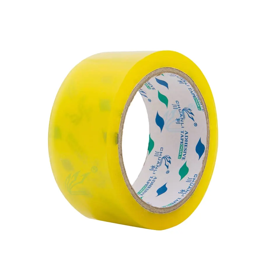 2023 Top Seller BOPP Custom Logo Yellowish Clear Packing Tape For Sealing Cartons Box