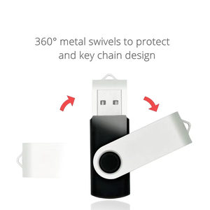 热卖高速usb 2.0 3.0真容量银色u盘电脑u盘带彩盒 - Product Image 5