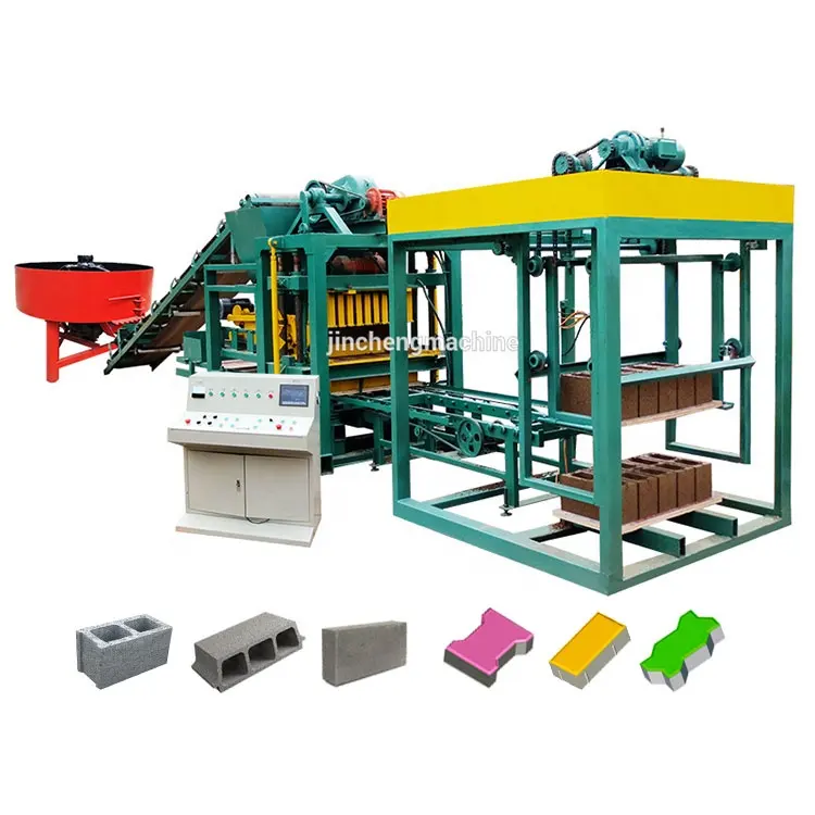 Machine automatique qtj4-25 pour la fabrication de briques machine de fabrication de blocs creux au Ghana