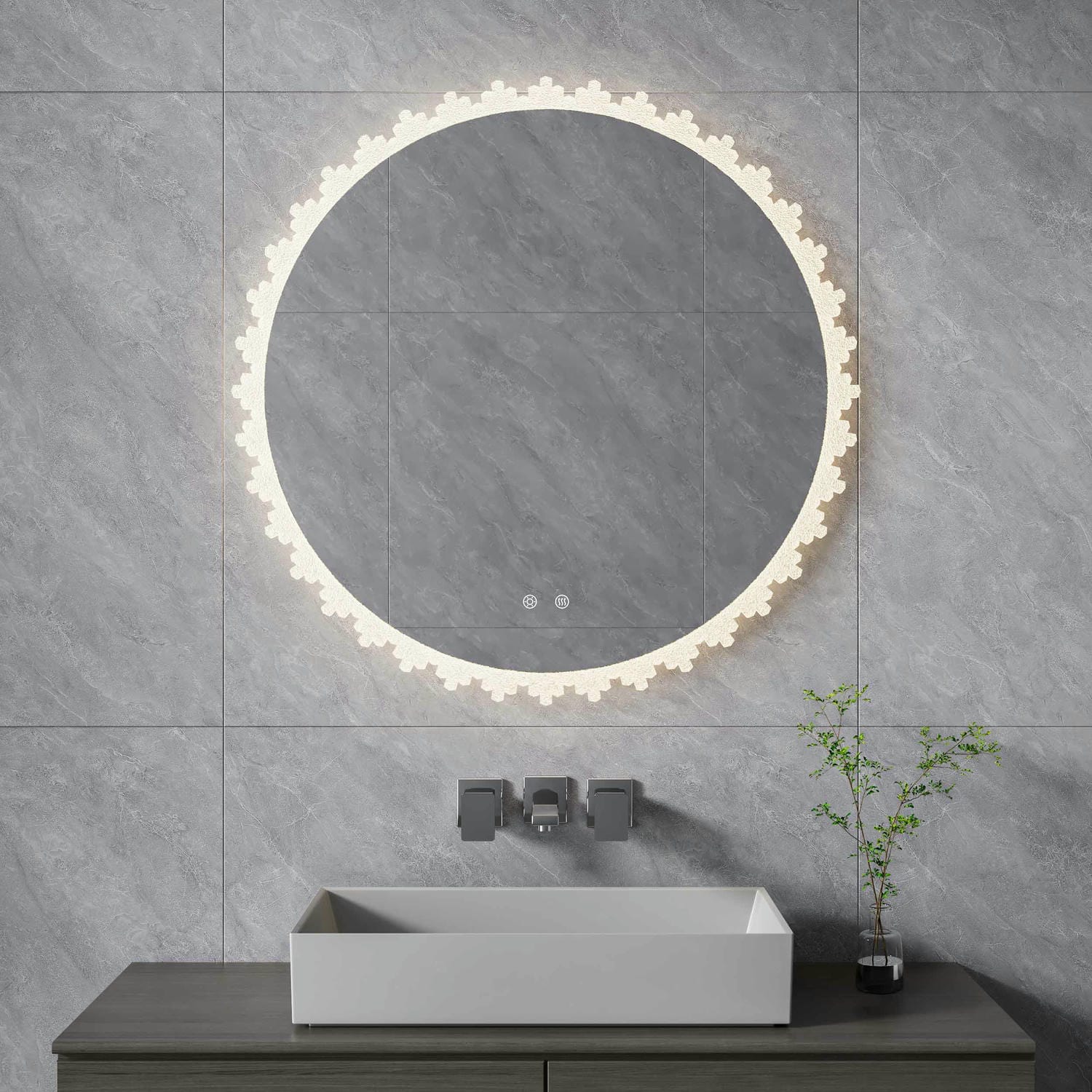 DP526 Miroir de salle de bain irrégulier