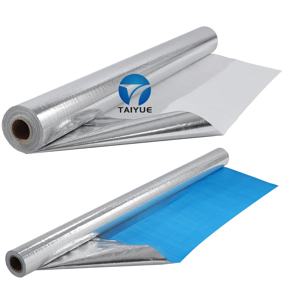 Feuille d'isolation en tissu de fibre de verre enduite de papier d'aluminium de barrière thermique rayonnante supérieure