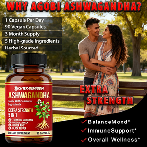 नॉन गमो फॉर्मूला 90 हर्बल शाकाहारी कैप्सूल ताकत तनाव और बायोऑपरेरीन अश्वगंधा के साथ मूड समर्थन - Product Image 6