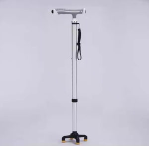 Có thể điều chỉnh đi bộ gậy với 4-pronged cơ sở đứng mía người cao niên người lớn Quad mía với <span class=keywords><strong>torchlight</strong></span> - Product Image 2