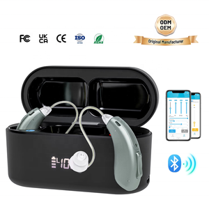 Prothèses auditives professionnelles BTE avec programmation avancée des audiologistes et paramètres personnalisés - Product Image 1