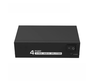 AV <strong>Splitter</strong> 4-port Composite RCA AV <strong>Splitter</strong> 1X4 CVBS <strong>Audio</strong> Video <strong>Splitter</strong> Distributor for TV DVD Player With Power Adapter - Product Image 5