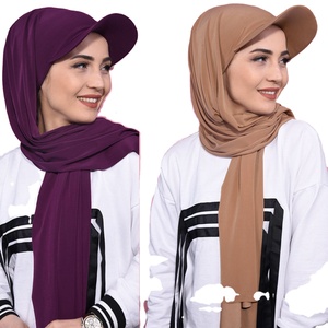 Hồi giáo phụ nữ hijab Hat Cap khăn hat với vành Sun Visor thể thao hiện đại hijab cho phụ nữ cho mùa hè - Product Image 1