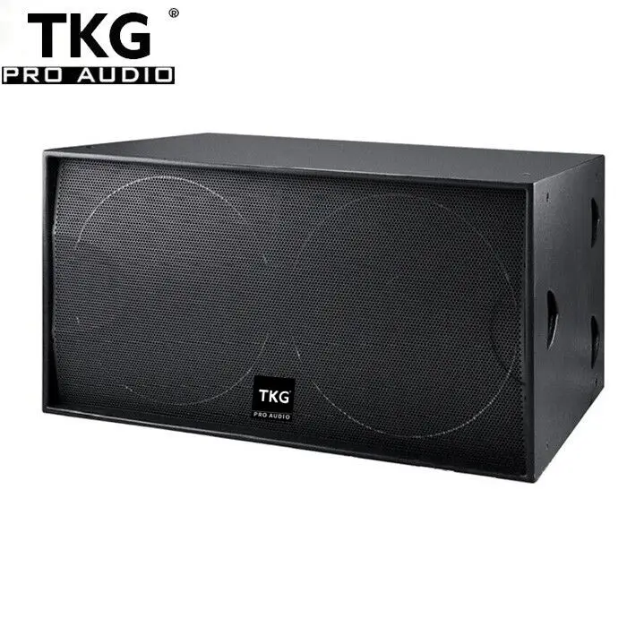 TKG S218 performans sahne profesyonel 1600 watt çift subwoofer hoparlör 18 inç subwoofer kutusu tasarımı