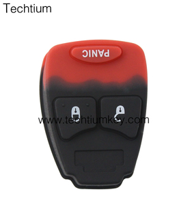 Chrysler Jeep Dodge araba anahtarı kabuk kauçuk düğme ped 2 düğmesi - Product Image 6