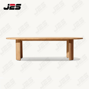 Modern Premium Teak Outdoor Furniture Set Cushioned Chairs and <strong>Round</strong> Table for <strong>Patio</strong> and Garden Use - Product Image 5