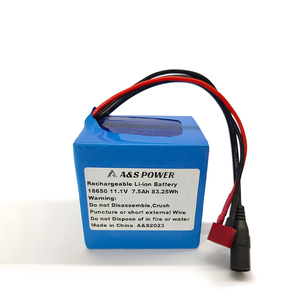 定制可充电12v锂电池18650 3S3P 11.1V 7500毫安时锂离子电池组，带IEC62133/CE，用于发光二极管灯 - Product Image 1