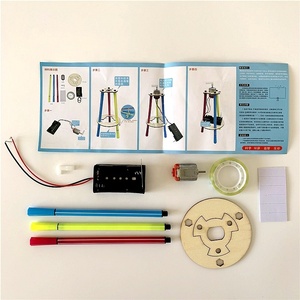 Wholesale Science Educational Kid <strong>Self</strong> Assembling Smart DIY Doodling Drawing Robot Toy - Product Image 5