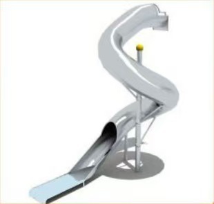 Scivolo a spirale a botte piena di diametro 72 cm