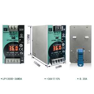 Reignpower 300W 36V 24V 48V Potência de comutação Saída única Industrial DIN Rail Switching Power Supply Fonte de alimentação regulada DC