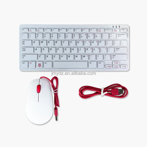 Teclado de ratón con cable Raspberry Pi con USB compatible para Raspberry Pi 4B 3B +