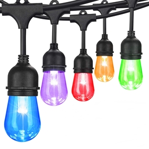 Hanging 48FT Color Changing Remote Control Outdoor 16 Color LED String Lights - Product Image 2