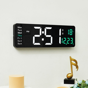 16 &quot;hot Product <strong>LED</strong> Wall Clock Two Groups of Ringtone Temperature Date Every <strong>Time</strong> Week Nephew Countdown - Product Image 4