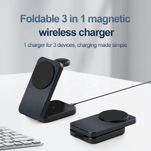 China <strong>Factory</strong> Price 3-in-1 Magnetic Foldable 15W Wireless Charging Station 10W <strong>Output</strong> Power OTP Protection for Multiple <strong>Devices</strong> - Product Image 5