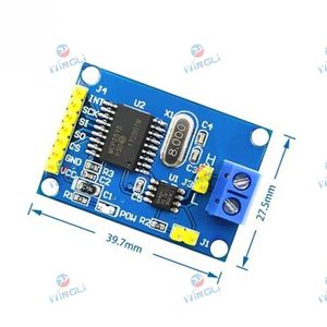 MCP2515 CAN bus module TJA1050 receiver SPI protocol 51 <strong>microcontroller</strong> <strong>program</strong> routine - Product Image 3