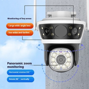 4K HD Wireless <strong>IP</strong> <strong>Camera</strong> 3 Lens 3 Screen Home Security CCTV WiFi PTZ Dome <strong>Camera</strong> <strong>with</strong> Night Vision Motion Detection <strong>Camera</strong>