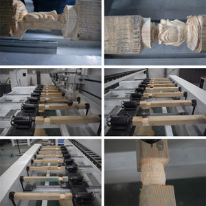 Enrutador Cnc de talla de madera de 4 ejes altamente productivo con cabezales giratorios múltiples Máquina enrutadora Cnc de 10 husillos - Product Image 5