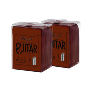 Guitarra clásica para principiantes Cuerdas plateadas coloridas de altura con nano revestimiento Accesorios de guitarra de diseño duradero - Product Image 1