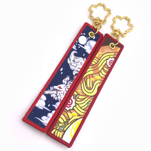 Simple Design Custom Logo Purse Embroidered Keychain / Sublimation Printing <strong>Key</strong> Tag for Bags - Product Image 3