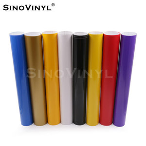 SINOVINYL ücretsiz örnek yapışkanlı vinil renkli kesme vinil reklam için parlak ve mat yapıştırıcı Craft vinil - Product Image 5