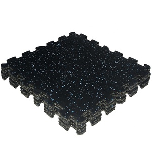 Tùy chỉnh kích thước phòng tập thể dục lồng vào nhau thảm sàn câu đố màu đen Tatami tập thể dục Mat tập thể dục lồng vào nhau gạch lát sàn cao su - Product Image 2