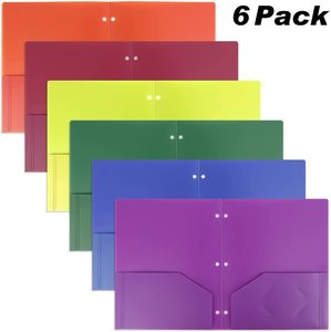 Tùy Chỉnh Nhựa Không Thấm Nước 3 Lỗ Đấm Thư Mục PVC Kinh Doanh Khe Cắm Thẻ Cho Thư Kích Thước Giấy Tài Liệu Thư Mục Với Hai Túi - Product Image 5