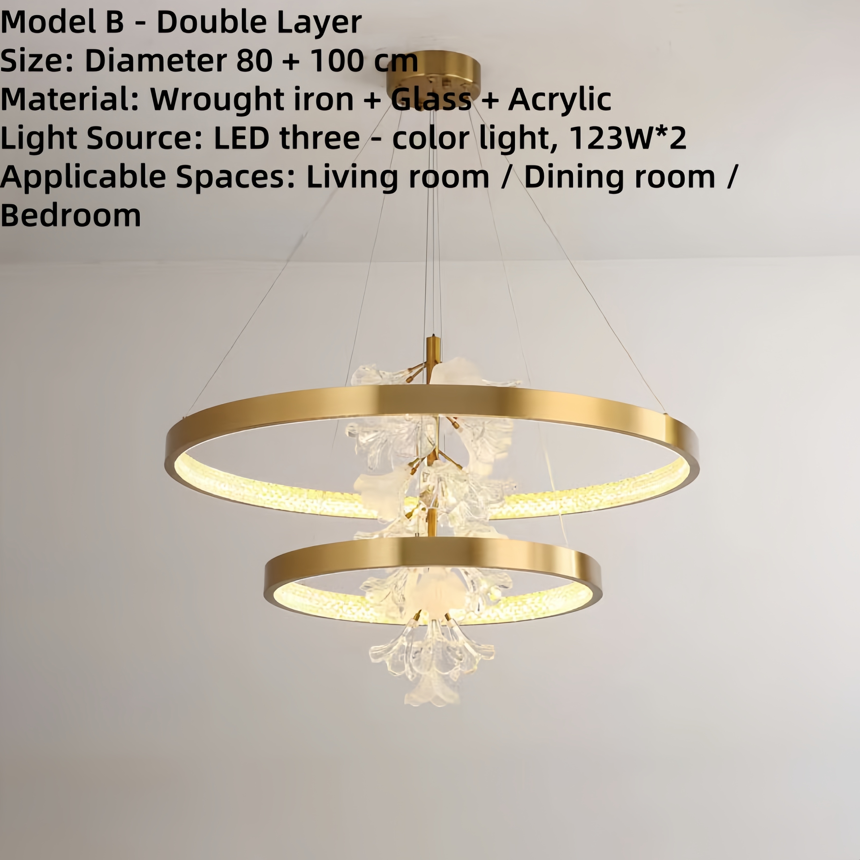 Gold Double Layer 80+100*55cm