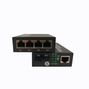 <strong>Ethernet</strong> NetLINK 10/100nm 25KM Sfp Fiber to Rj45 Gigabit Transceiver QoS Function Fiber Media Converter - Product Image 1