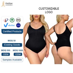 Dưới Lulu Tùy Chỉnh Hot Một Mảnh Không Tay Điêu Khắc Thong Tummy Kiểm Soát Shapewear Cơ Thể Shaper Phụ Nữ Cộng Với Kích Thước Liền Mạch Bodysuit - Product Image 1