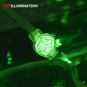 ไฟ LED แบบจุดพิกเซลกลม30มม. IP68 RGB DC12V ตั้งโปรแกรมได้สำหรับอาคารโรงแรมซุ้มไฟ LED - Product Image 3
