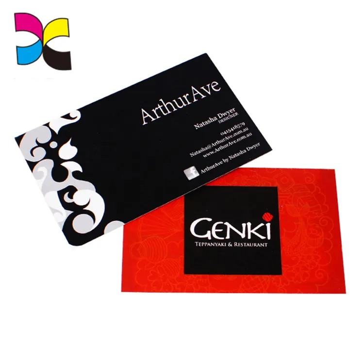 High quality Cmyk Offset Printing Personalized Custom Plastic/PVC Black Business Card