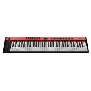 Midiplus X6 Pro II Piano digital 61 Teclado controlador MIDI USB portátil 61 Teclas semipesadas 8 almohadillas retroiluminadas RGB Pantalla LED