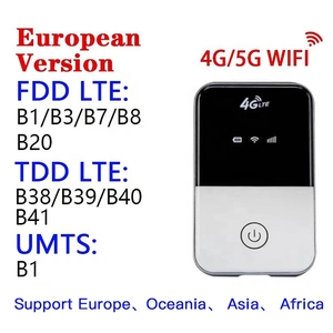 เราเตอร์ Wifi แบบพกพา,เราเตอร์ Wifi พกพาฮอตสปอตเคลื่อนที่4G เราเตอร์5G Pocket Wifi พร้อมซิมการ์ด IKOS ซิมการ์ดอะแดปเตอร์ - Product Image 5