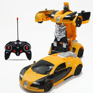 子供用リモコン車モデルおもちゃ変形車2.4G変形可能ミニRCリモコン