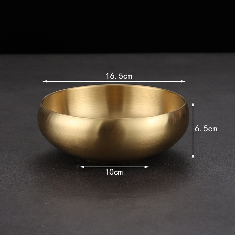 17cm bowl-shaped bowl (gold)