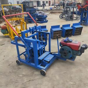 Nueva máquina de fabricación de ladrillos móvil diésel fabricante de bloques de enclavamiento de presión hidráulica semiautomática con componentes de núcleo de molde de engranaje - Product Image 6