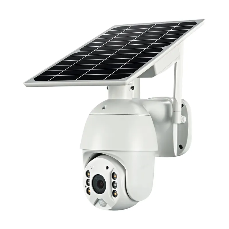 Dinstech câmera de segurança cctv 4mp 2mp, câmera cctv sem fio à energia solar